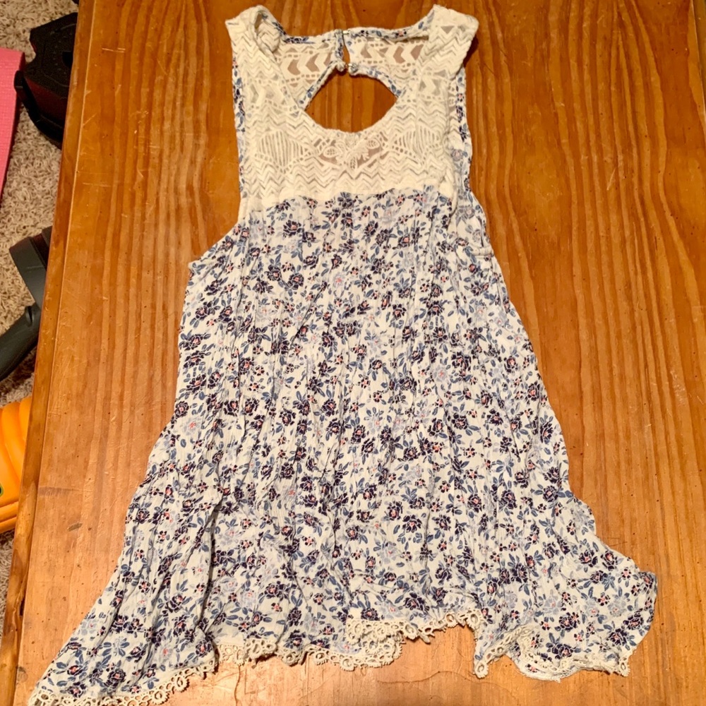Floral and lace top